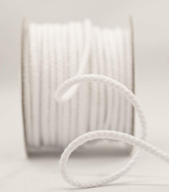 4mm Diameter Cord - White